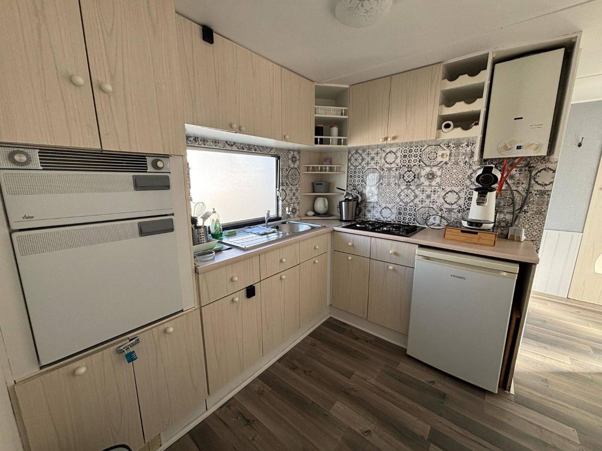 Mobile Home Au Camping New Vennepark Harendijk Zewnętrze zdjęcie